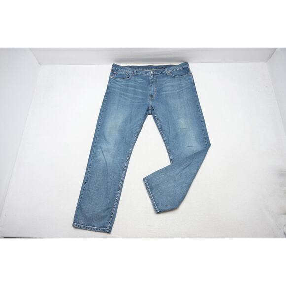 Levi's 559 Relaxed Straight Fit Rugged Blue Denim Jeans Mens Sz 42 x 32 - Picture 2 of 10